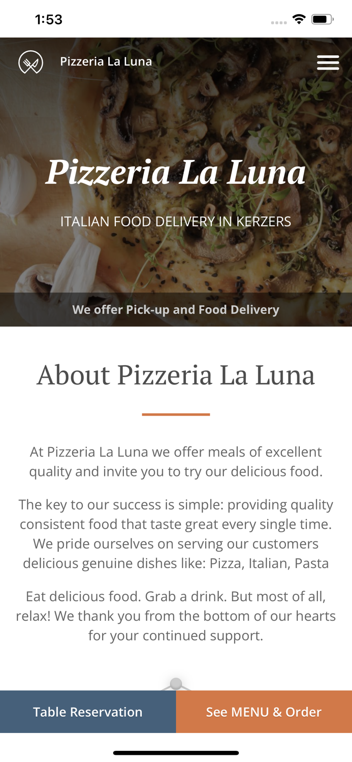 Pizzeria La Luna Resturant