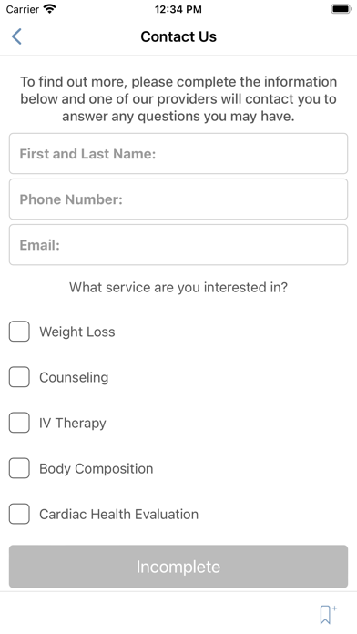 Three Health Screenshot