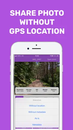 EXIF Metadata viewer & remove iPhone image 2