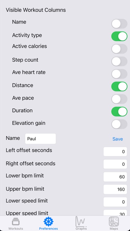 Workout Comparator