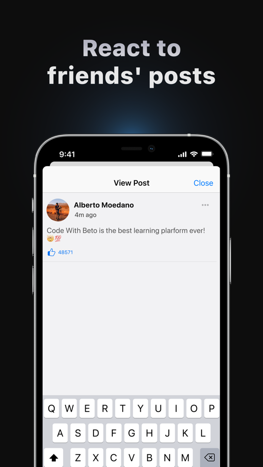 #4. Only Chats (iOS) 由: Code with Beto