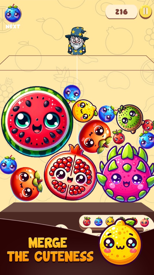 #1. Fruit Merge: Melon Drop Stack (iOS) Podle: Muneeb Atta Khan