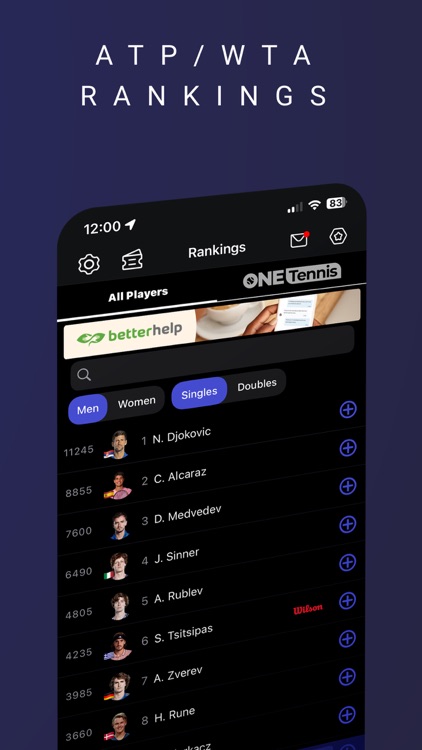 TennisONE - Tennis Live Scores screenshot-4