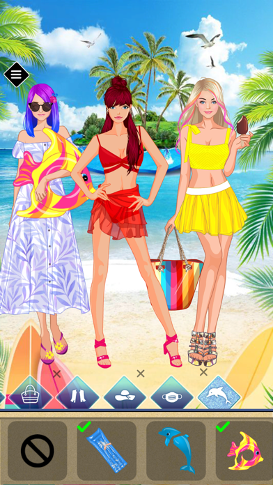 Summer Dress Up game Screenshot