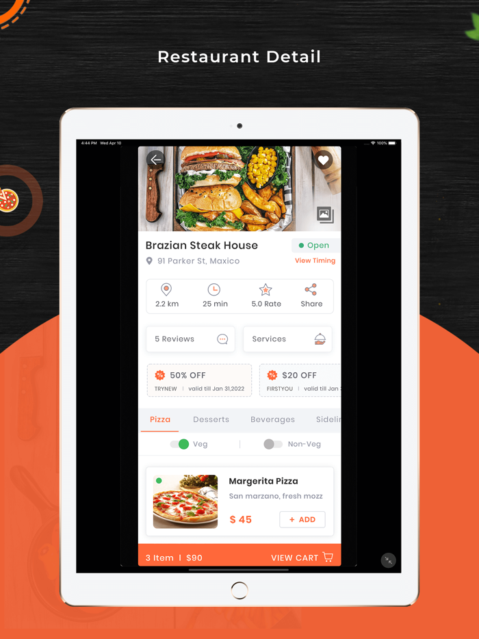 Foodie Food delivery - User