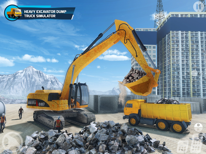 Heavy DumpTruck Real Excavator