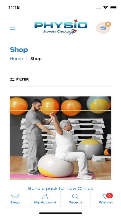 Physio Supplies Canada Screenshot