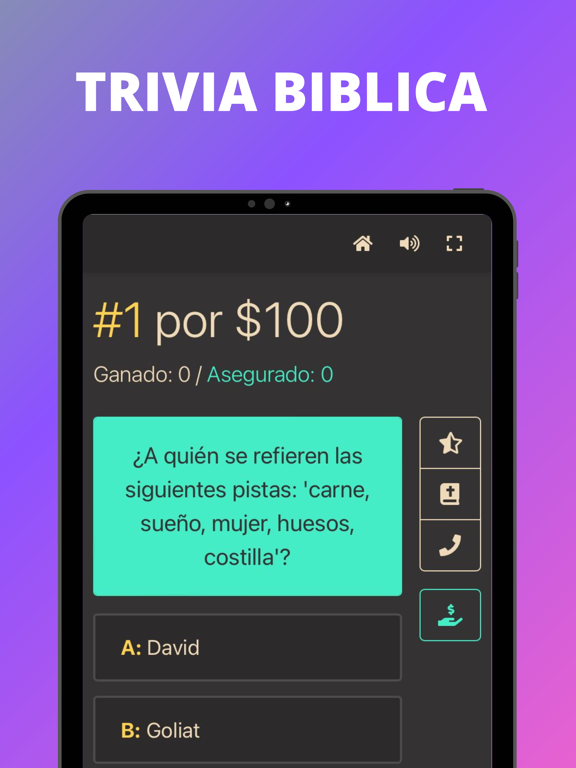 Trivia Biblica: Biblionario iPad screenshot