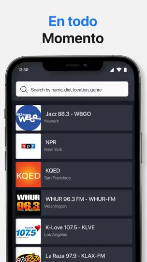 Captura de pantalla de Radio App en iPhone 2