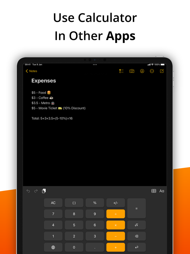 ‎Calculator Keyboard - Calku Screenshot