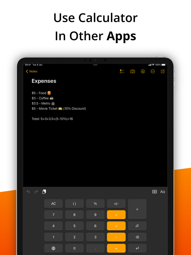 Calculator Keyboard - Calku Screenshot
