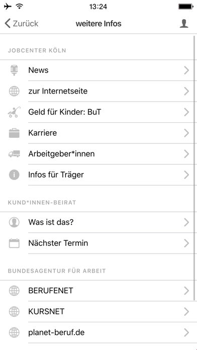 Jobcenter Köln mobil Screenshot