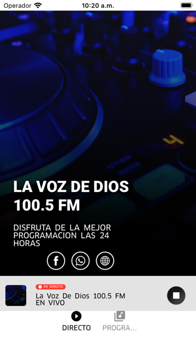 La Voz De Dios 100.5 FM Screenshot