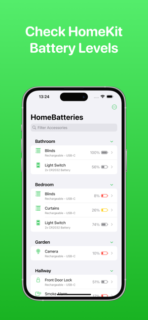 ‎HomeBatteries for HomeKit Screenshot