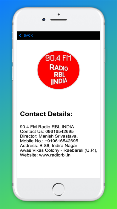 Radio RBL India 90.4 FM Screenshot