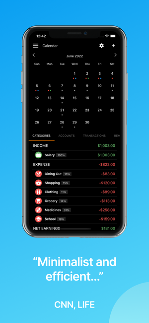 ‎Bluecoins Finance & Budget Screenshot