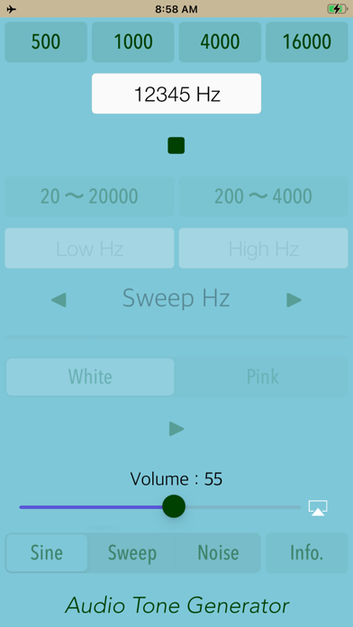 Audio Tone Generator Lite screenshot 2