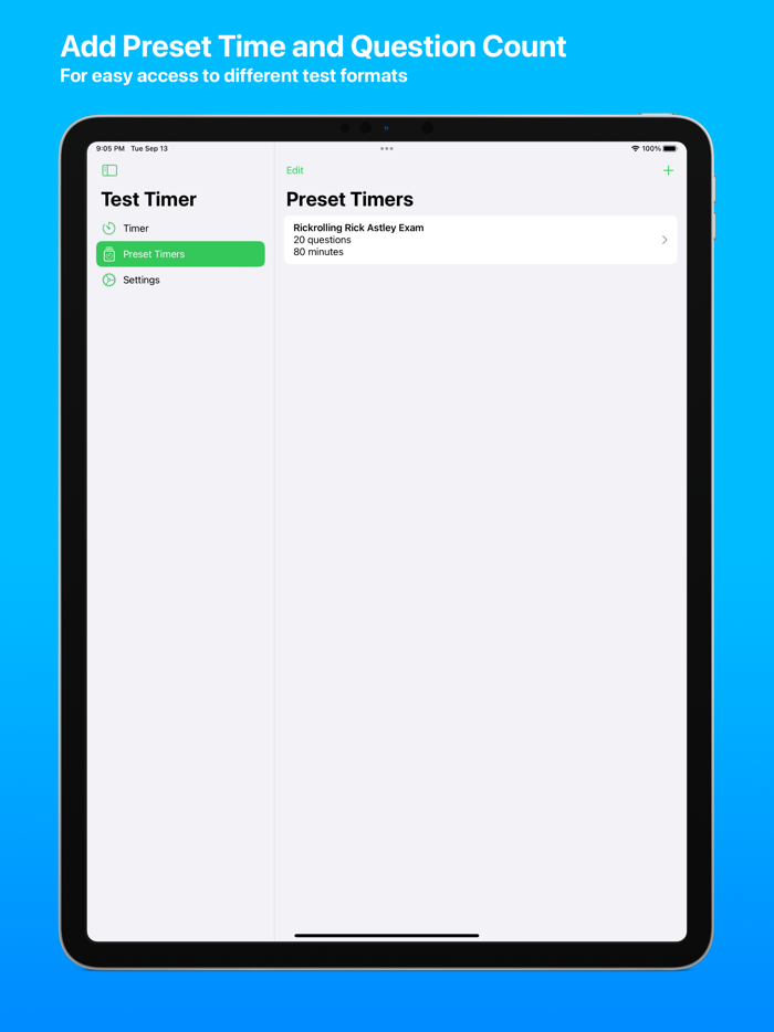 Test Timer - Monitor Your Time