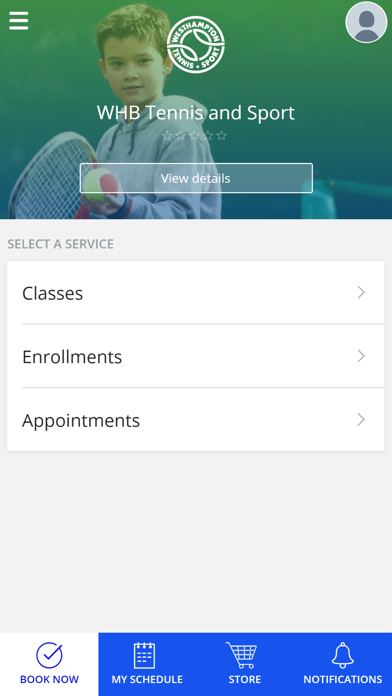 WHB Tennis and Sport Screenshot