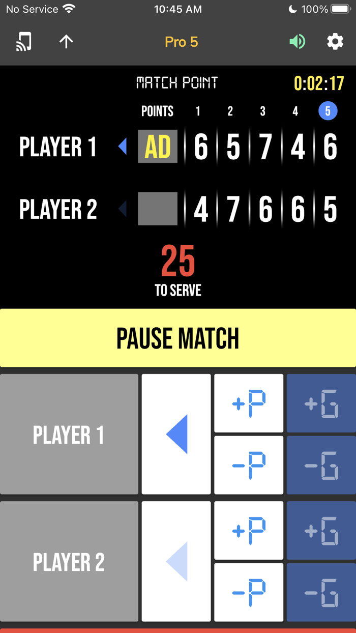 BT Tennis Controller