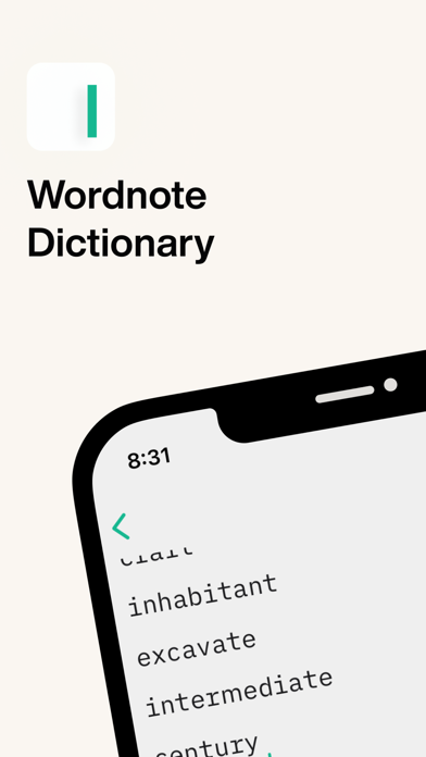 Wordnote Dictionary Screenshot
