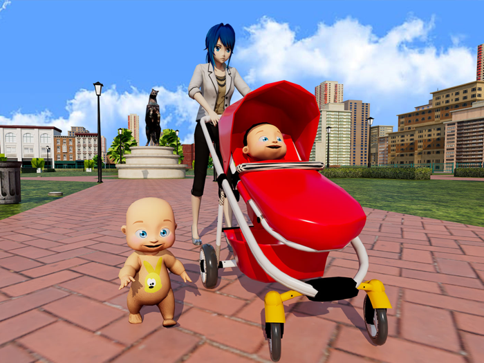 Twin Baby Life Simulator Game
