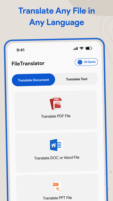 LangAI-File Language Converter Screenshot