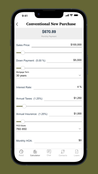 Oak Leaf Community Mortgage Screenshot