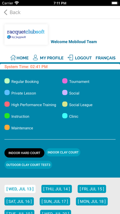Sports Club Soft Screenshot