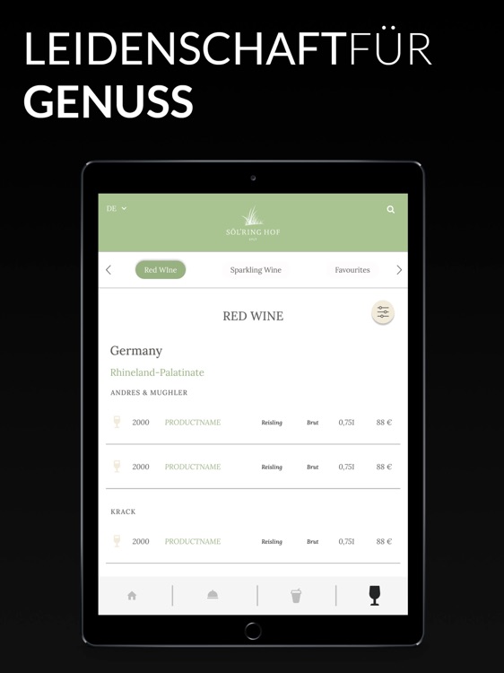 The Menu - menu + wine list