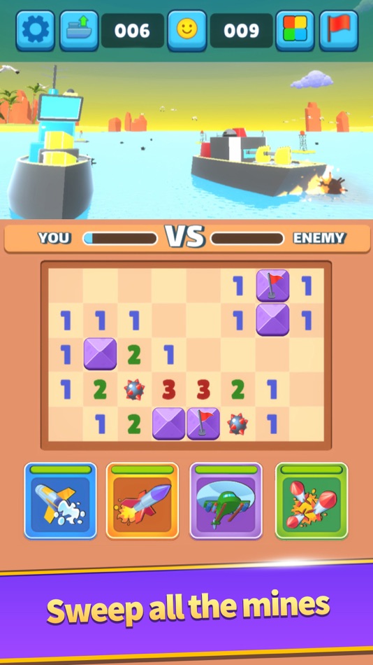 #6. Minesweeper Battle Clash RPG (iOS) 来自: Maysalward UK