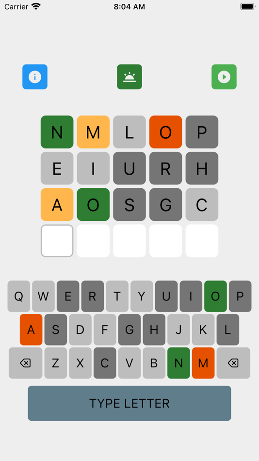 #3. Wordgic - Find Word in 4 Tries (iOS) By: Mnemosynch Inc.