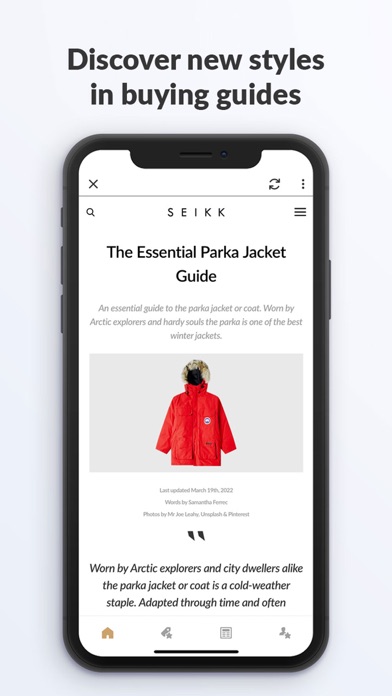 SEIKK Active Style Magazine Screenshot
