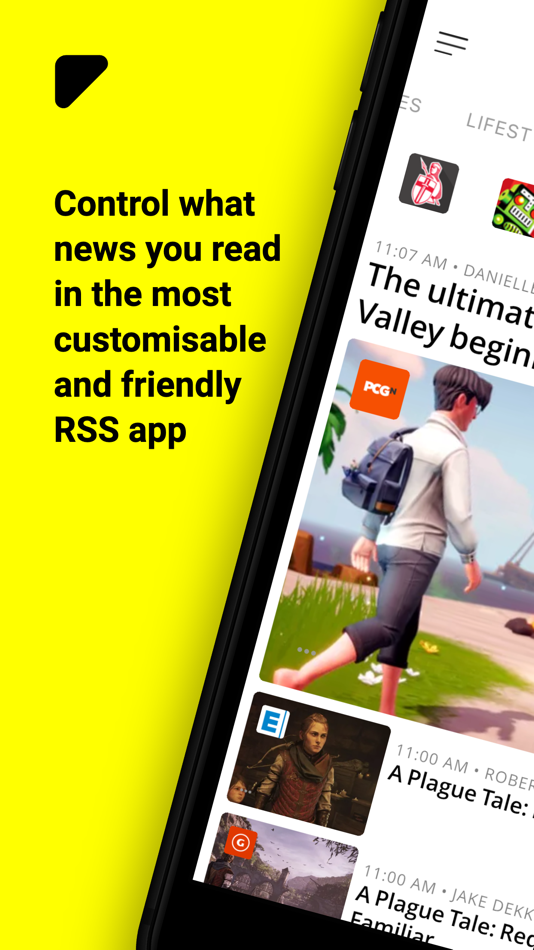 #1. Fiper - News Reader with RSS (iOS) By: Edeas