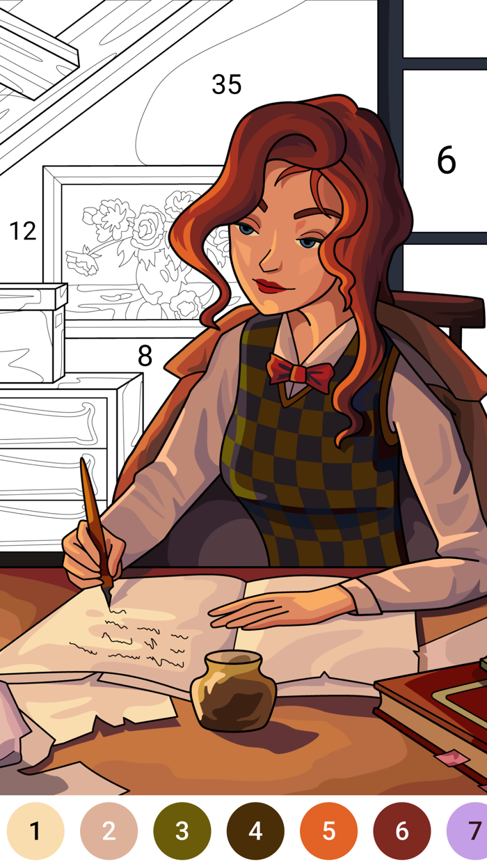 Happy Canvas Color by Number