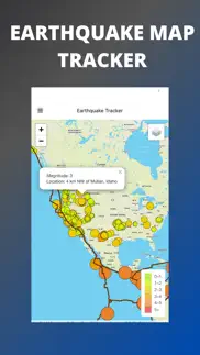earthquake map tracker iphone screenshot 1