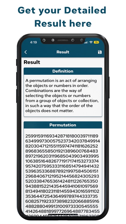 Permutation Combination Calc