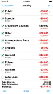 accounts 3 checkbook iphone screenshot 2