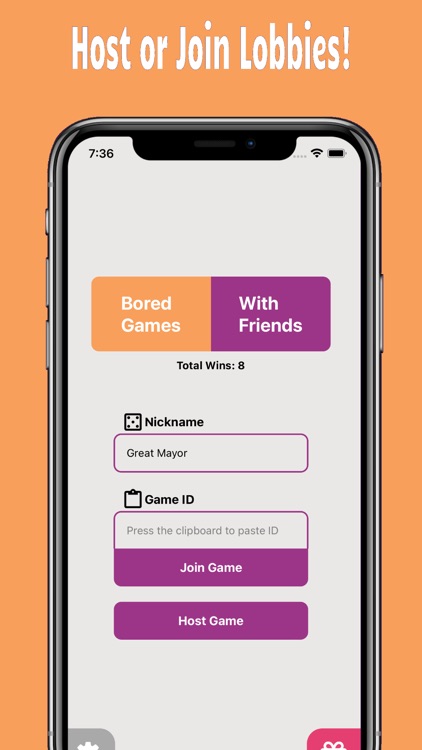 Bored Games with Friends