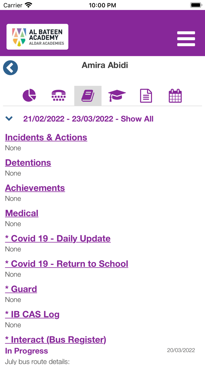 Al Bateen Academy Engage App