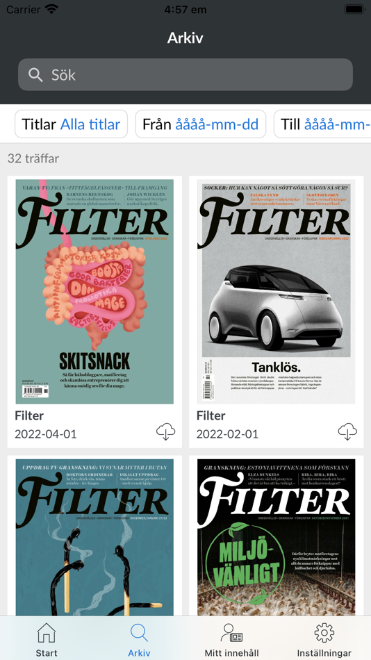 #2. Magasinet Filter (iOS) Podle: Offside Press AB