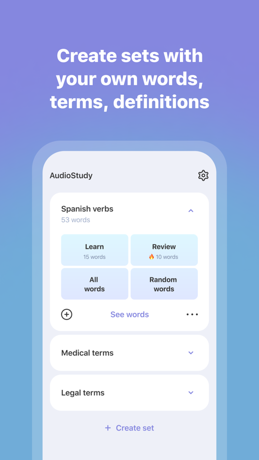 #2. AudioStudy: Audio Flashcards (iOS) 由: Mikhail Mikhailov