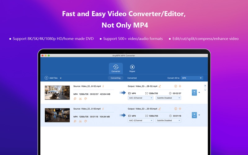 Screenshot #1 for AnyMP4 MP4 Converter