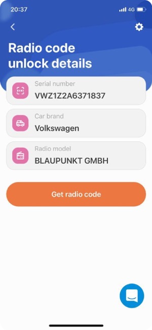Radio code generator for cars im App Store