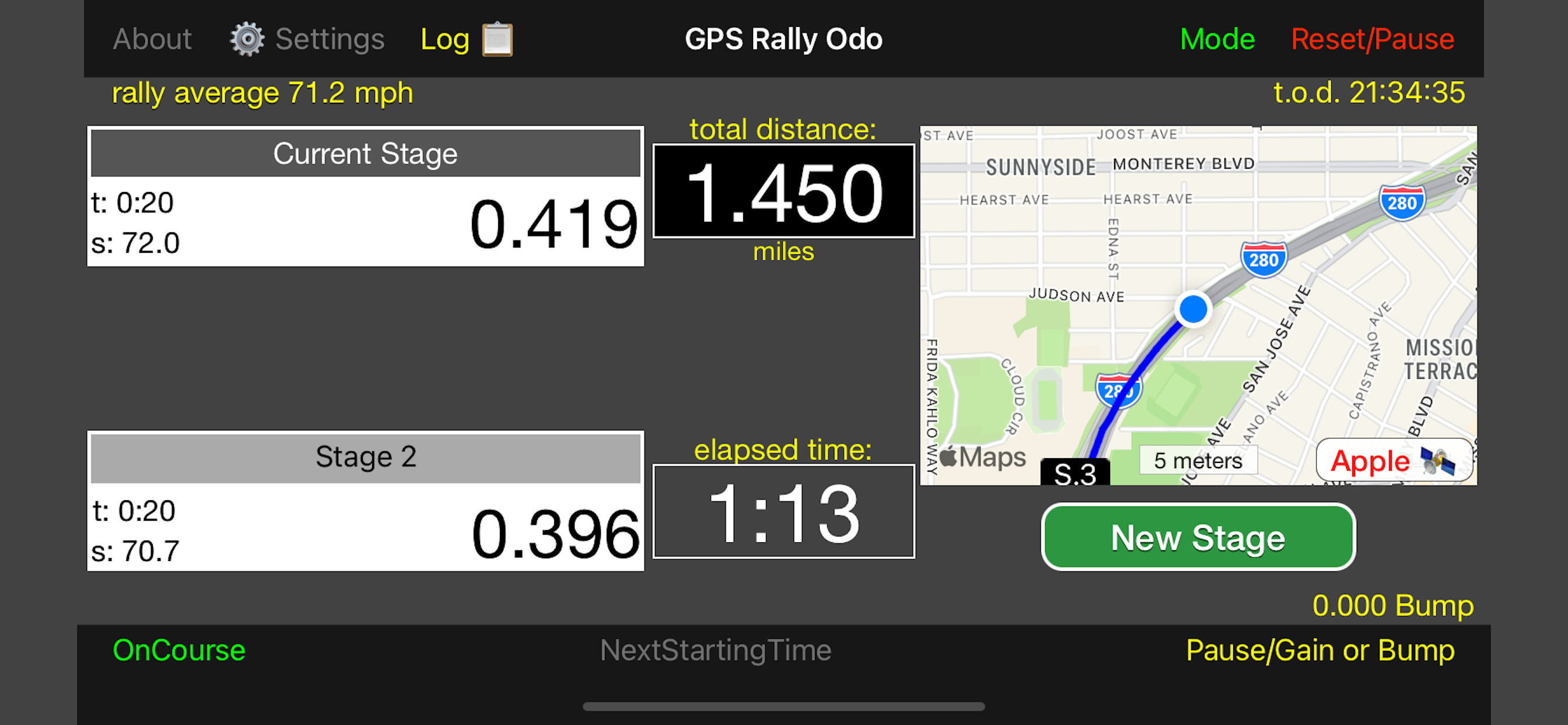 GPS Rally Odometer