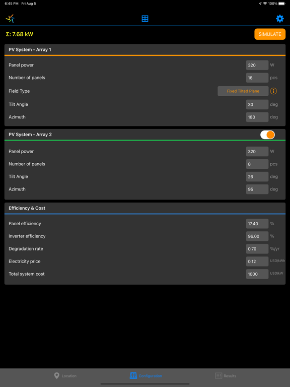 Screenshot #4 pour My Solar Panel