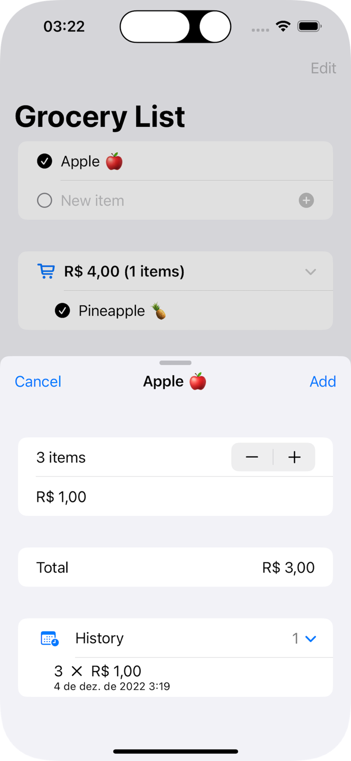 Yagl Yet Another Grocery List