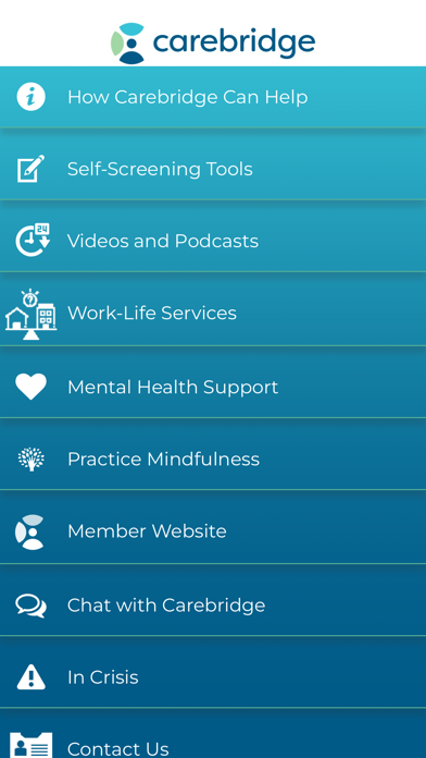 Carebridge EAP Screenshot