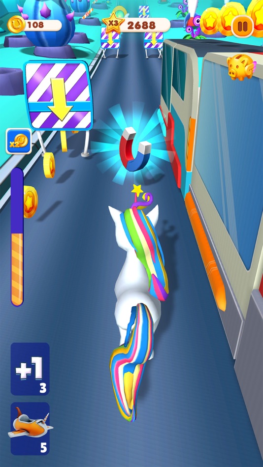 #5. Unicorn Run pvp Running Games (iOS) Podle: BigCode Games Pvt Ltd