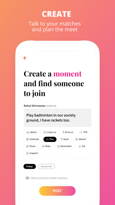 Moment -Social Screenshot